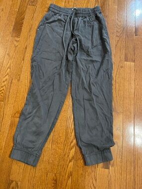 Nicole Miller Slate Gray Elastic-Waist Jumpsuit